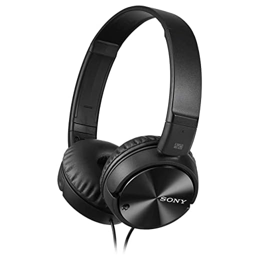 Sony MDR Kopfhörer (kabelgebunden, extra Bass) MDR-ZX110NC schwarz (Renewed)