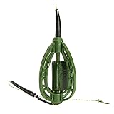 Clicitina Feeder Feeder Käfigangeln Wallerköder Fishing Angelausrüstung Für Karpfen (Green, One Size)