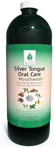Silver Tongue Oral Care - All Natural Colloidal Silver Mouthwash, 32 oz.