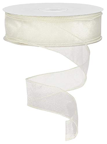 Craig Bachman1.5"X 50 Yards Sheer Organza White Ribbon