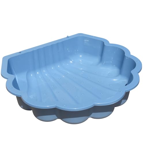 TikTakToo Sand & und Wassermuschel I Sandkasten ohne Abdeckung (1-teilig) (Pastell blau Sterne)