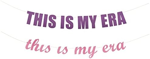 This Is My Era banner - Birthday Party, This is my year theme Birthday Decor, this is my time Birthday Party Photo Props, Hanging letter sign (Customizable)