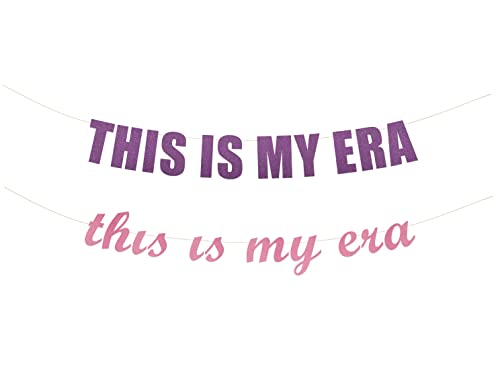 This Is My Era Banner - Birthday Party, This Is My Year Theme Birthday Decor, This Is My Time Birthday Party Photo Props, Hanging Letter Sign (Customizable) #TOP2