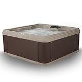 AquaLife Ariana™ 7-Person 30-Jet Lounger Hot Tub with LED Lighting, Insulated Cover, Built-in Ice Bucket, Stainless Steel Heater and Ozonator