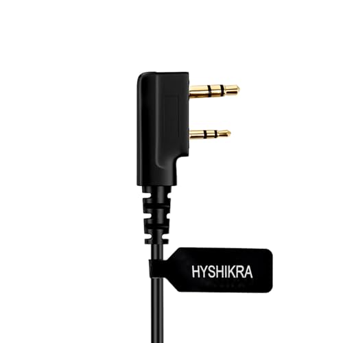 Adaptador de audio K de 2 pines a 3.5mm hembra para walkie talkie Baofeng y Kenwood pack de 2 3