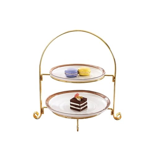 GEK208130 Mesa de postres Rejilla for pasteles de papel, soporte for bocadillos dos capas, for, utensilios cocina for hornear Soporte para cupcakes