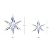 Paper Star Lantern Chameleon Color 6pcs 3D Handmade Paper Star Garland Decoration for Frozen Theme Party Christmas Xmas Holloween Birthday Home Hanging Decorations