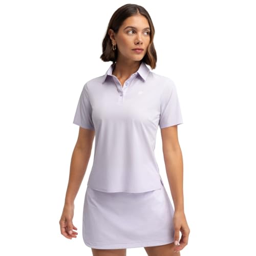 SIROKO - Polo Técnico Manga Corta de Golf para Mujer Sawgrass Lilac - S - Morado
