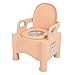 Focket Commodato Headboard, Height Adjustable Portable Toilet Chair with Armrests for Elderly for Pregnant Disabled Women (PINK)