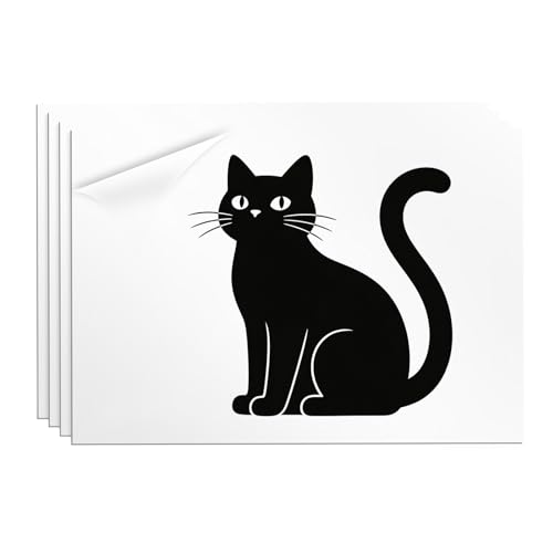 4 placas de plástico ABS, placa de plástico grabado, 30 x 20 cm, 1,3 mm, espacios en blanco con láser para grabado, placa de grabado para hacer manualidades (negro sobre blanco)