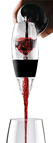 Vinturi Wine Lovers Set Essential Red and White Wine Aerators, Set of 2, Black - Thumbnail 2