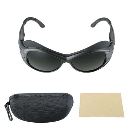 Granvoo Gafas Protectoras de Luz Infrarroja, Gafas de Seguridad Láser IPL, Gafas de Protección UV, Gafas de Seguridad para Luz Roja, Gafas Protectoras para la Depilación, Gafas Proteccion Trabajo