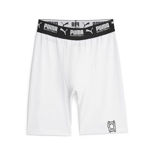 Puma Hoops Team Short Baselayer pour homme maillot de corps de basketball noir