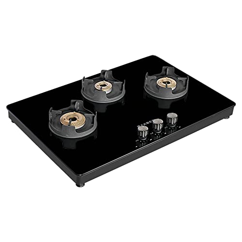 Faber 75 cm,3 Burner Gas stove (NiOS DLX 753 BB BK) Maual Ignition, Black - Image 7