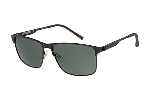 CAT Precision 8512 Men's Polarized Square Sunglasses, 59 mm, Matte Black