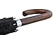 60MPH Windproof Large Strong Umbrella for Rain and Wind - Heavy Duty StormDefender City - Best for Vented Double Canopy - Auto - Solid Wood Hook Handle - Golf - Black