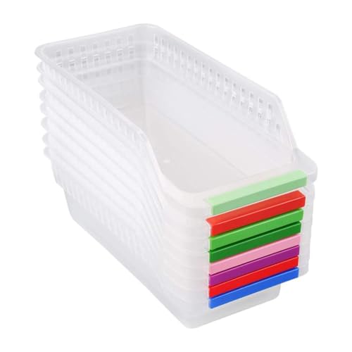 Panier de rangement frigo plastique empilable SOIMISS contre le désordre des boissons