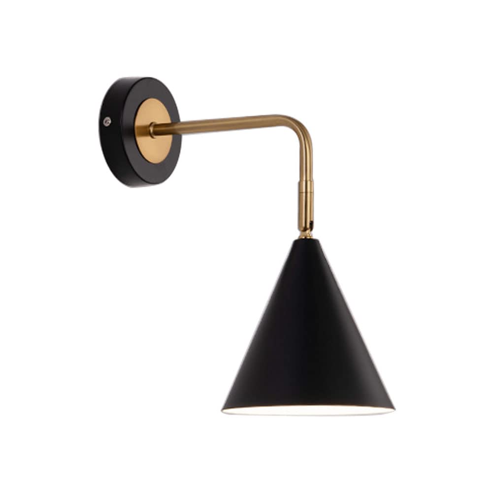 Huayusedf One Color Modern Wall Lamp Bedroom Black Sconce Lighting Fixtures Simple Lights Bedside Light Hallway Lamp For Living Room Aisle Staircase (B)(B)