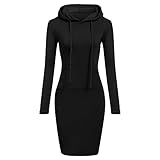 Caractéristiques : Robe enfilée, sweat à capuche à cordon de serrage, manches longues, longueur genou, coupe ajustée, style décontracté, complet avec poches kangourou, épaisseur modérée. C’est une robe molletonnée crayon moulante.