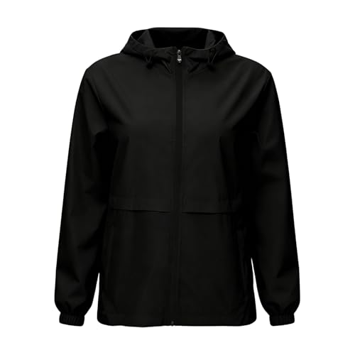 Chaqueta funcional ligera para mujer, cortavientos transpirable de entretiempo 4