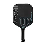 Wilson Cadence エッジレス 16 ピックルボールパドル ブラック/ライトブルー 4 1/4