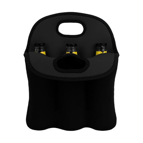 Aspire Borsa portabottiglie per 6 Bottiglie di Birra, Borsa Termica in Neoprene, portabottiglie di Birra per Viaggi con Maniglia