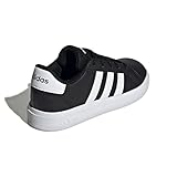 Weiche Zwischensohle adidas Unisex Kinder Grand Court Sneakers, Core Black/Ftwr White/Core Black, 32 EU