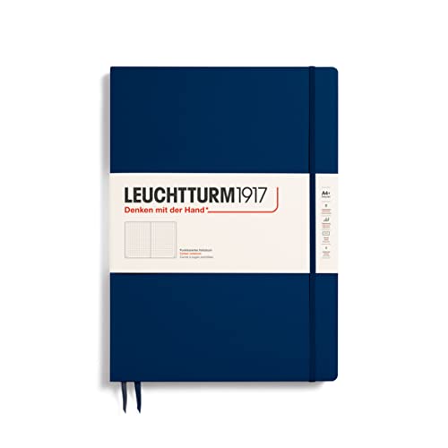 Carnet master slim A4+ pointillé Leuchtturm1917 bleu marine 342929