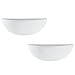 MyGift White Ceramic Wall Planters for Indoor Plants, Half Bowl Hanging Vase, Wall Mounted Succulent Planters, Set of 2