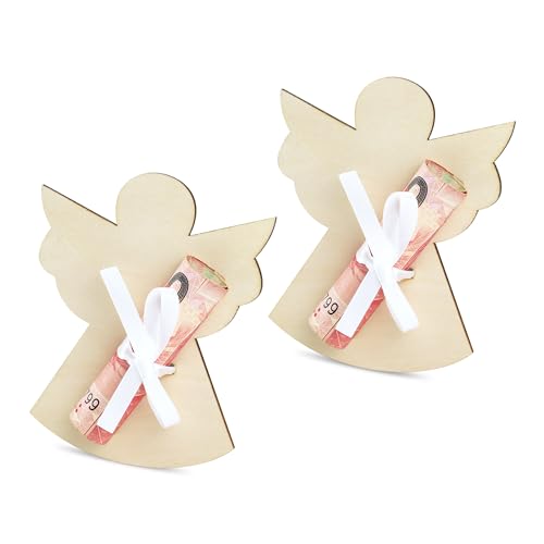 TAKULA 2 Peças de anjo da guarda presentes de batizado, presentes de batismo financeiros, presentes de batismo para homens e mulheres.