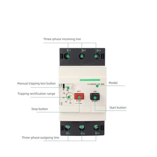 Disjoncteur de protection moteur GV3-ME80C pour stopper les pannes de moteur électriques - 2