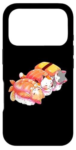 Kawaii Cute Cats Sushi Otaku Japanese X}zP[X iPhone 17 Pro p