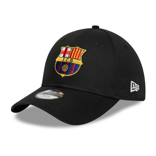 New Era FC Barcelona Football Club, producto oficial 2026, gorra de béisbol con logotipo central, gorro, ajustable, negro, niños, jóvenes
