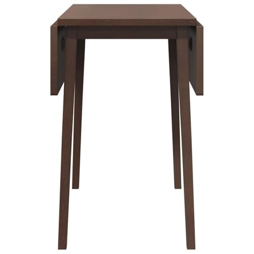 Table bois massif hévéa marron au design moderne et simple - 7