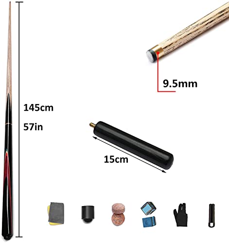 Taco de billar snooker 3/4 articulado 145 cm miniatura 2