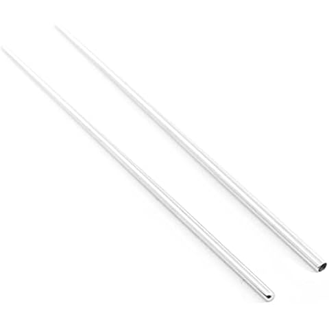 Body CAC 2PCS-16G(1.2mm) 316L Steel Calor Style Taper Insertion Pin for Ear/Nose/Navel/Nipple/Lip/Eyebrow Stretcher, Body Piercing Stretching Kit Assistant Tool Cover