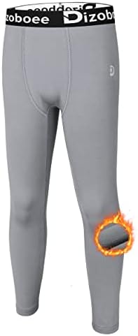 Dizoboee Boys Compression Pants Leggings Tights for Sports Youth Kids Athletic Basketball Base Layer