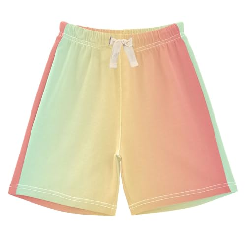 J JOYSAY Yellow Pink Gradient Toddler Baby Boy Shorts Pull-On Shorts Bottom with Drawstring Elastic Waist Baby Shorts Bottoms for 2T Baby Boys