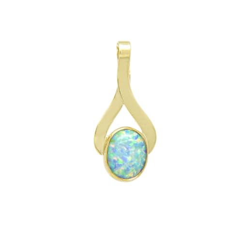 Pendentif en or avec opale à porter au quotidien pour sublimer un style