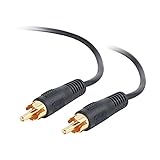 C2G 03168 Value Series Mono RCA Audio Cable, Black (12 Feet, 3.65 Meters)