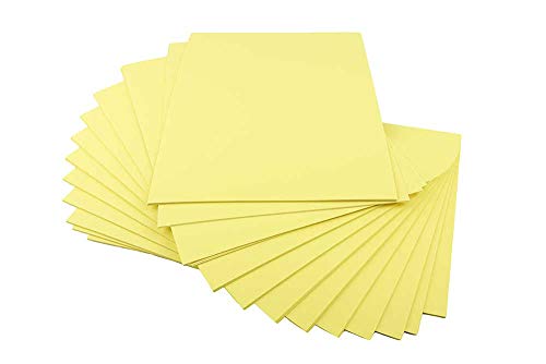 House of Card & Paper A2 210 GSM Coloured Card - Yellow (Pack of 25 Sheets), A2 Size 420 x594mm - Image 2