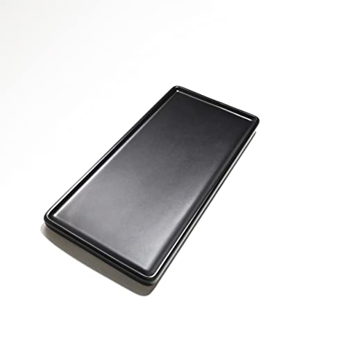Ceramic Bathroom Sink Tray Kitchen Slim Small Tray Soap Dish Tissue Candle Towel Dispenser Holder Black #TOP2