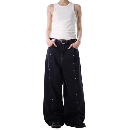GUOYUXIAO Men's Jeans American-Style high-Street Pants Loose-fit Casual Trouser for Men2