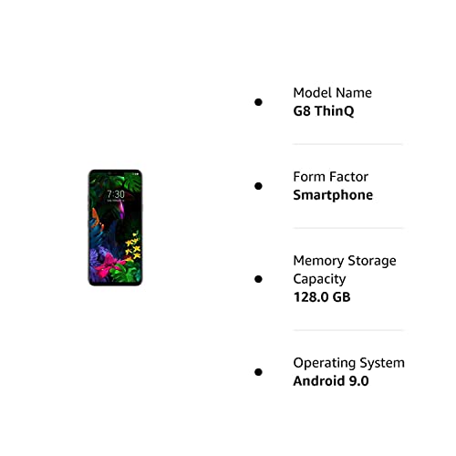 Lg G8 Thinq (128Gb, 6Gb Ram) 6.1" Qhd+ Oled Fullvision Display, Crystal Sound Oled Speaker, Hand Id, Air Motion, 4G Lte (Only For T-Mobile & Its Mvno's) (Renewed) (Aurora Black) #TOP7