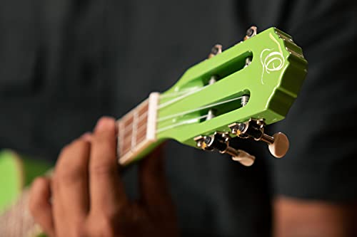 Ortega Guitars Ukulélé Ténor vert – Série Gaucho – housse incluse – corps Agathis (RUGA-GAP) - Les Beatles, Paul McCartney, John Lennon, RIngo Starr, George Harrison Ortega Guitars Ukulélé Ténor vert - Série Gaucho - housse incluse - corps Agathis (RUGA-GAP) – Image 7