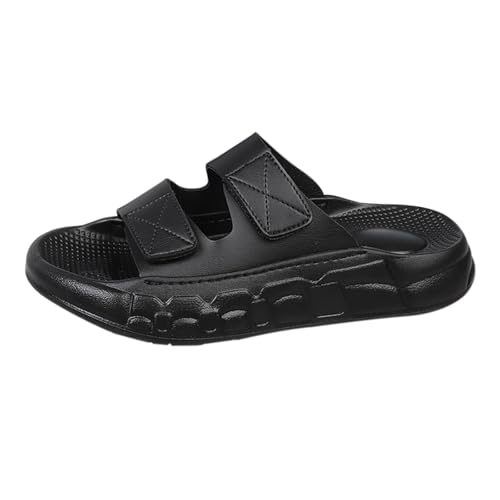Sandalias de doble correa negras ajustables y ligeras para hombre y mujer talla 41 1/3