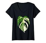 Photo Gallery donna pianta rara albo monstera deliciosa piante d appartamento regalo maglietta con collo a v Photo Gallery donna pianta rara albo monstera deliciosa piante d appartamento regalo maglietta con collo a v