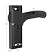 Safoner Aluminum RV Screen Door Latch Right Handle Replacement Kit for Travel Trailer, Camper, Motorhome- RV Accessories for Inside