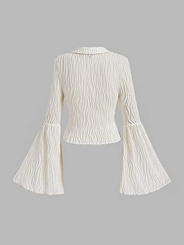 Verdusa-Womens-Ruffled-Bell-Long-Sleeve-V-Neck-Button-Down-Blouse-Shirt-Top