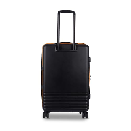Image of VENTEX Hard Luggage Trolley Bag (Black-Yellow, Cabin Luggage /Carry-On Luggage 20-Inch)